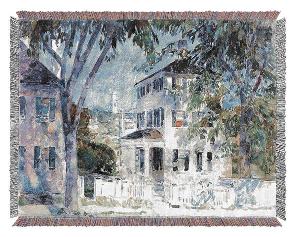 Hassam Street In Portsmouth Woven Blanket