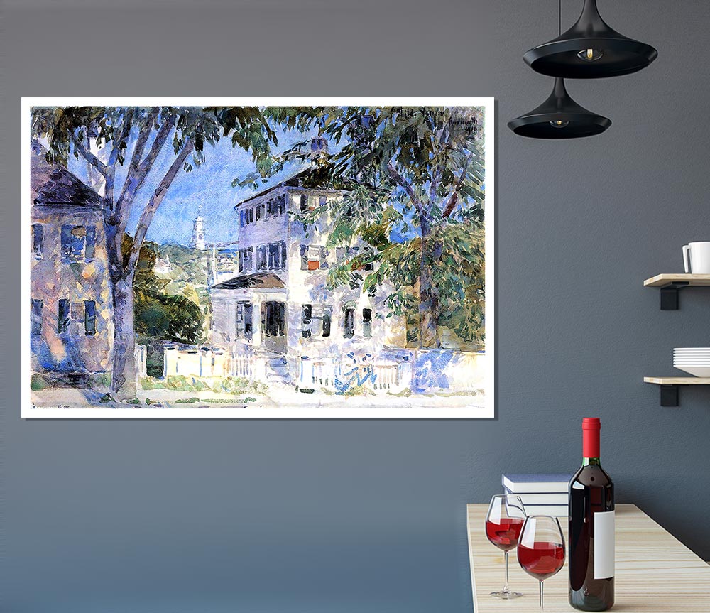 Hassam Street In Portsmouth Print Poster Wall Art