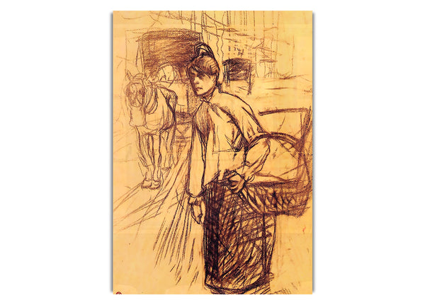 Study For The Washing Machine By Toulouse Lautrec