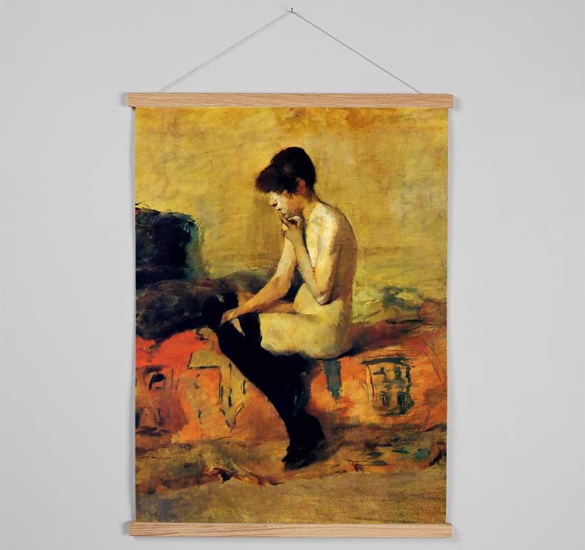 Toulouse Lautrec Study Of A Feminine Nude Hanging Poster - Wallart-Direct UK