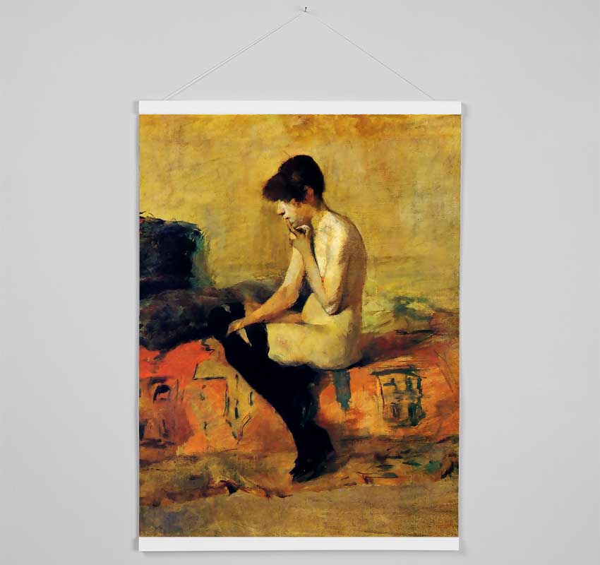 Toulouse Lautrec Study Of A Feminine Nude Hanging Poster - Wallart-Direct UK