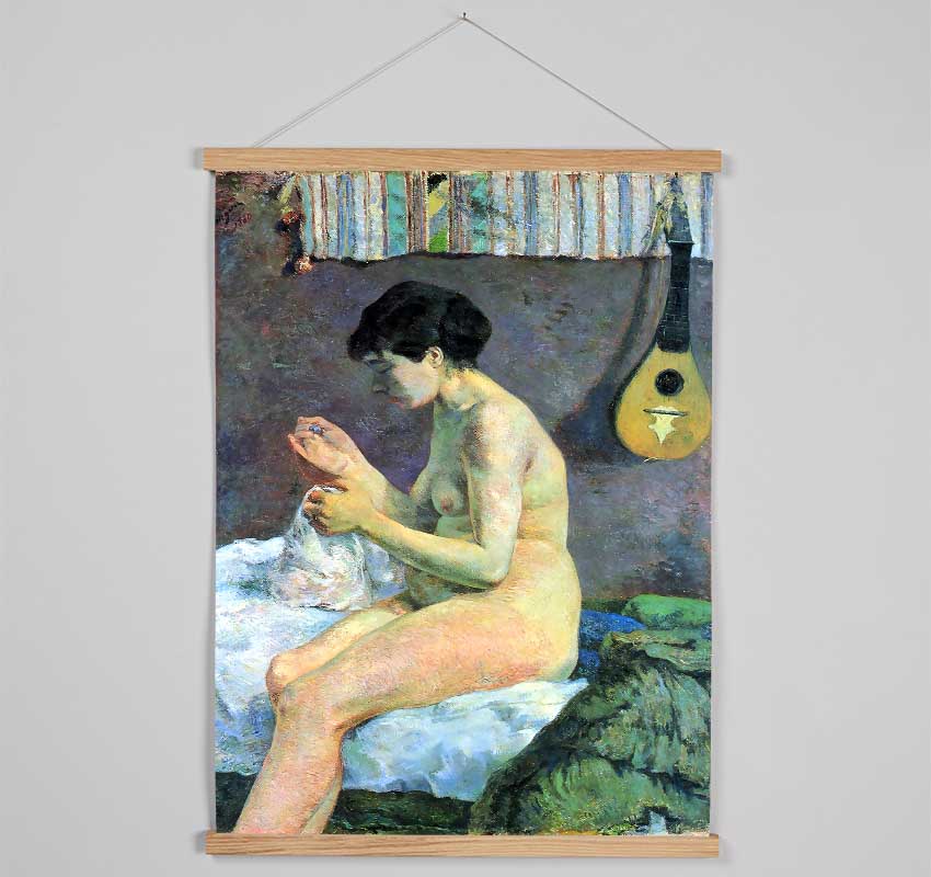 Gauguin Study Of A Nude Hanging Poster - Wallart-Direct UK