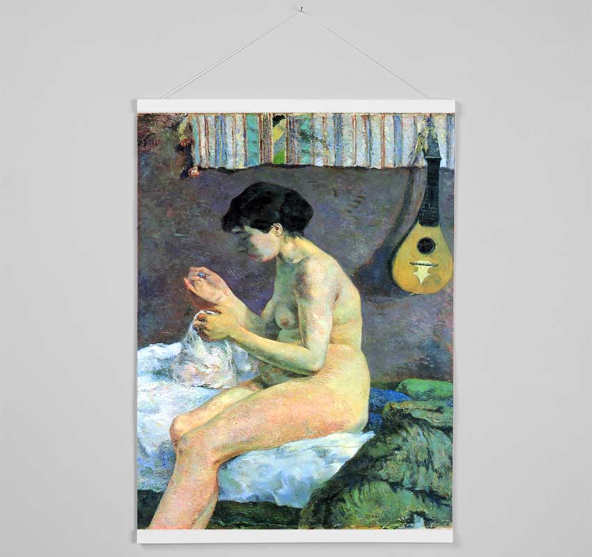 Gauguin Study Of A Nude Hanging Poster - Wallart-Direct UK