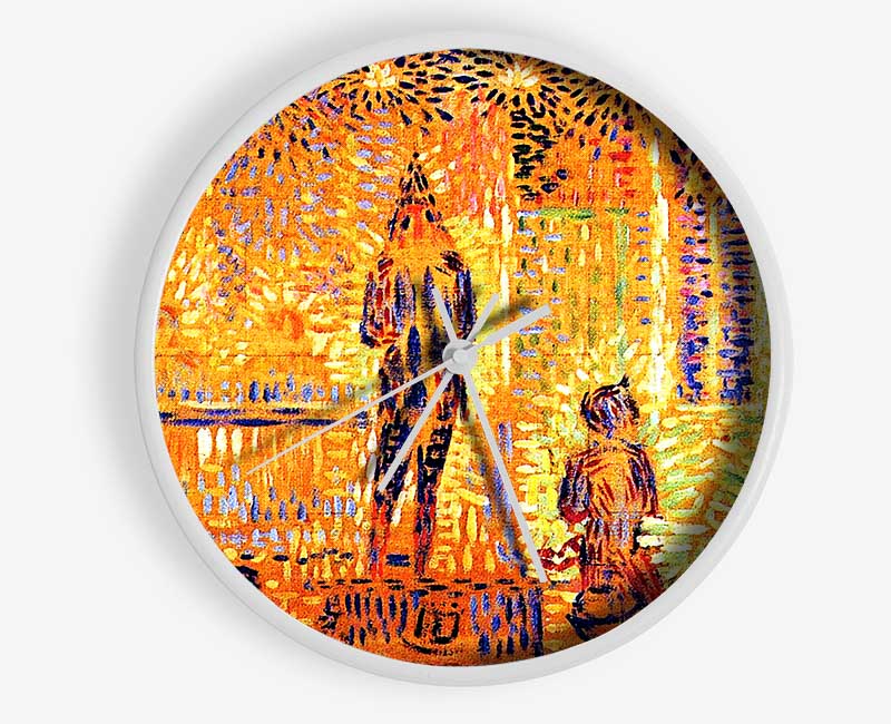 Seurat Study Of The Circus Parade Clock - Wallart-Direct UK