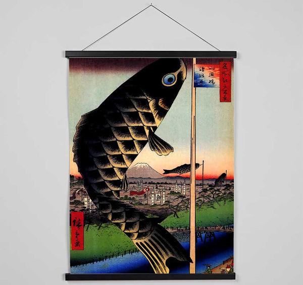 Hiroshige Suido Bridge And Surugadai Hanging Poster - Wallart-Direct UK