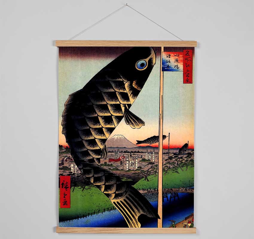 Hiroshige Suido Bridge And Surugadai Hanging Poster - Wallart-Direct UK