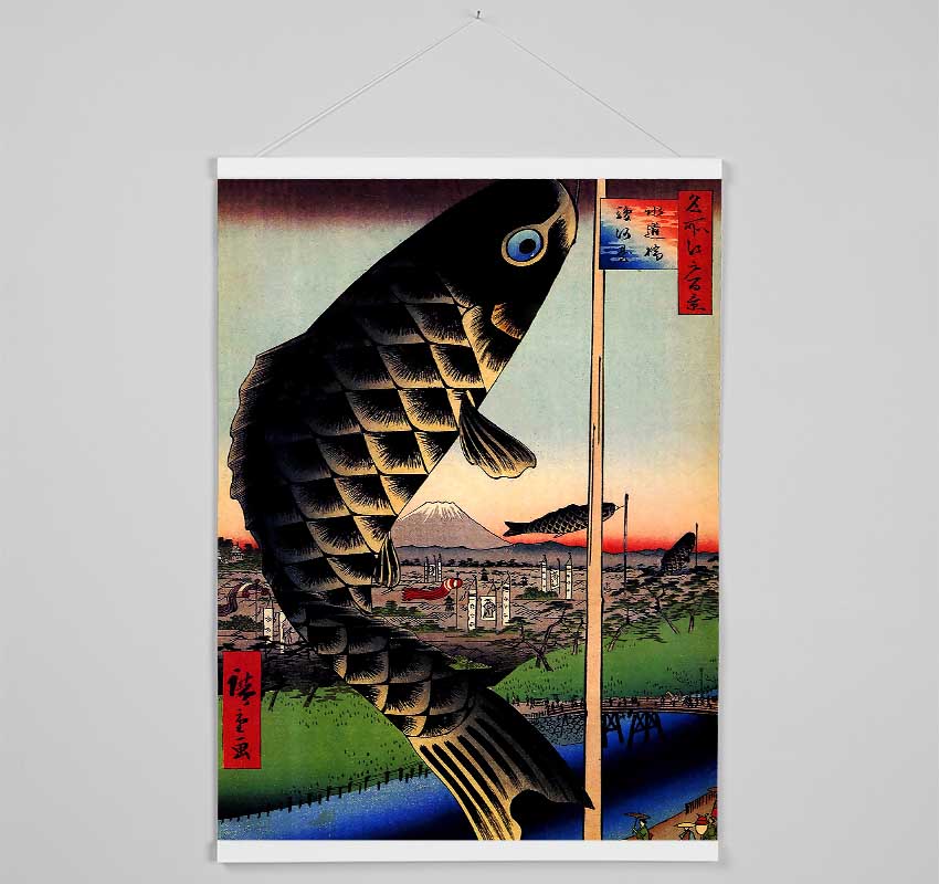 Hiroshige Suido Bridge And Surugadai Hanging Poster - Wallart-Direct UK