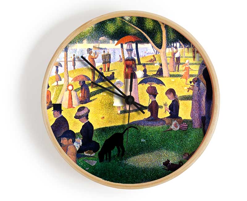 Seurat Sunday At La Grande Jatte Clock - Wallart-Direct UK