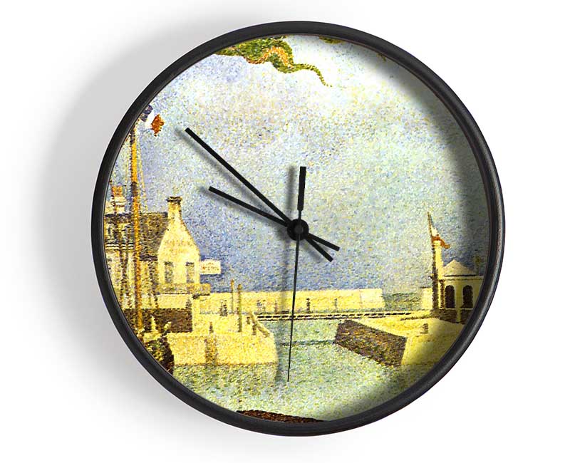 Seurat Sunday In Port-En-Bessin Clock - Wallart-Direct UK