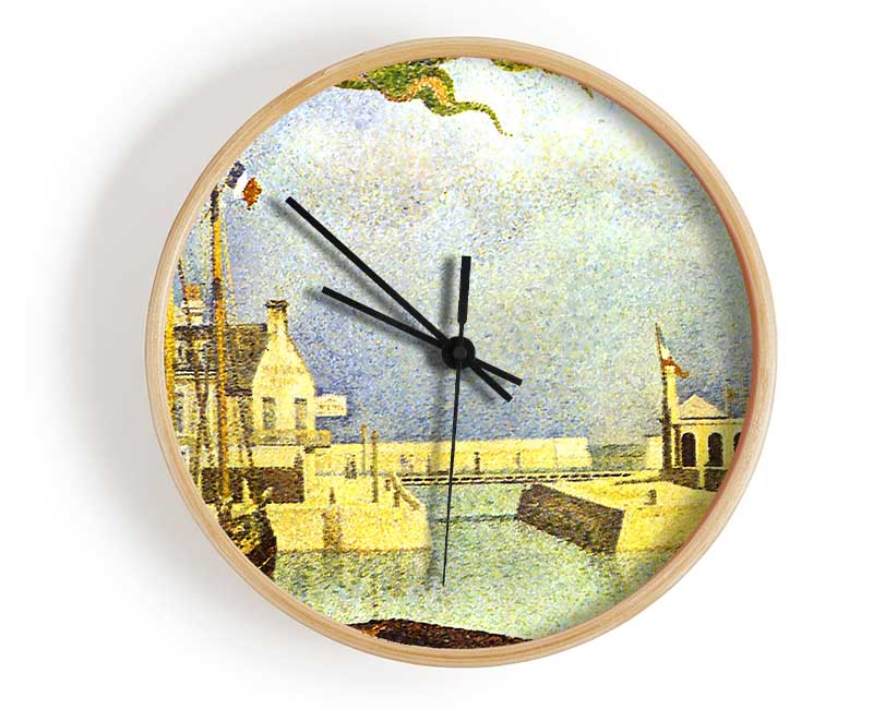 Seurat Sunday In Port-En-Bessin Clock - Wallart-Direct UK