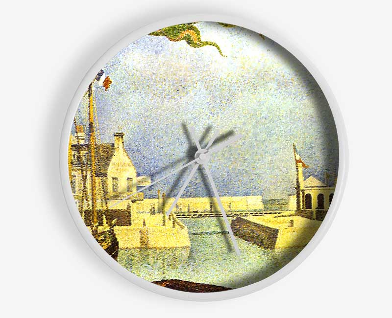 Seurat Sunday In Port-En-Bessin Clock - Wallart-Direct UK