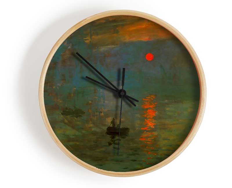 Monet Sunrise Clock - Wallart-Direct UK