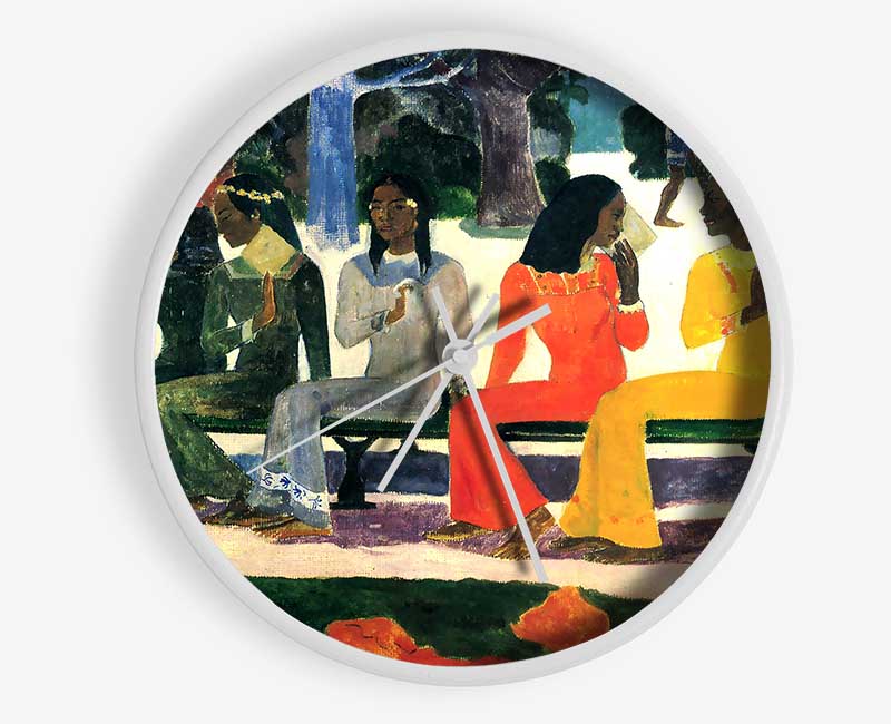 Gauguin Ta Matete Clock - Wallart-Direct UK