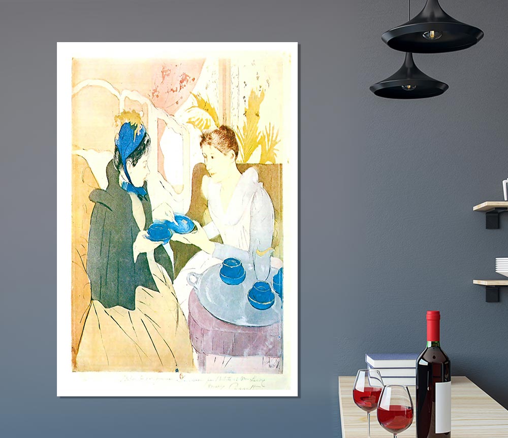 Cassatt Tea In The Afternoon Print Poster Wall Art