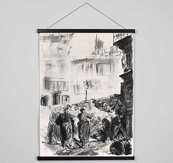 Manet The Barricade Hanging Poster - Wallart-Direct UK