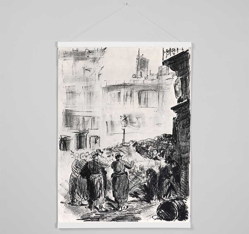 Manet The Barricade Hanging Poster - Wallart-Direct UK