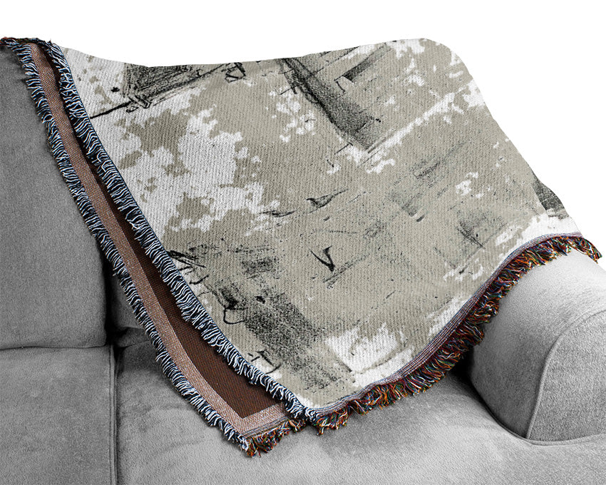 Manet The Barricade Woven Blanket