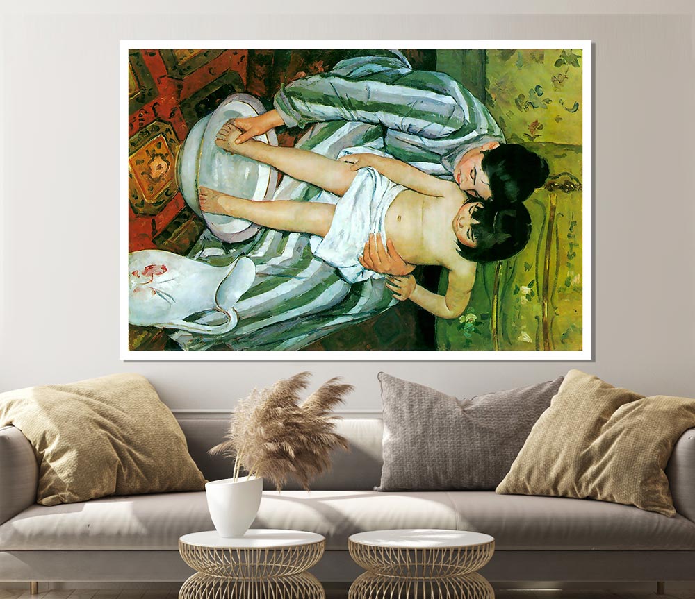 Cassatt The Bath Print Poster Wall Art