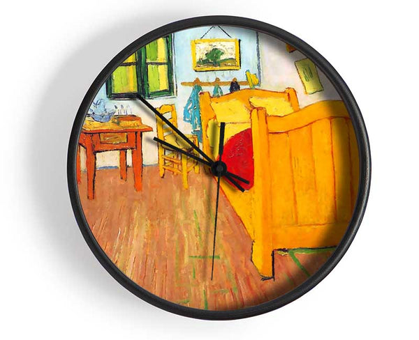 Van Gogh The Bedroom In Arles. Saint-Remy Clock - Wallart-Direct UK