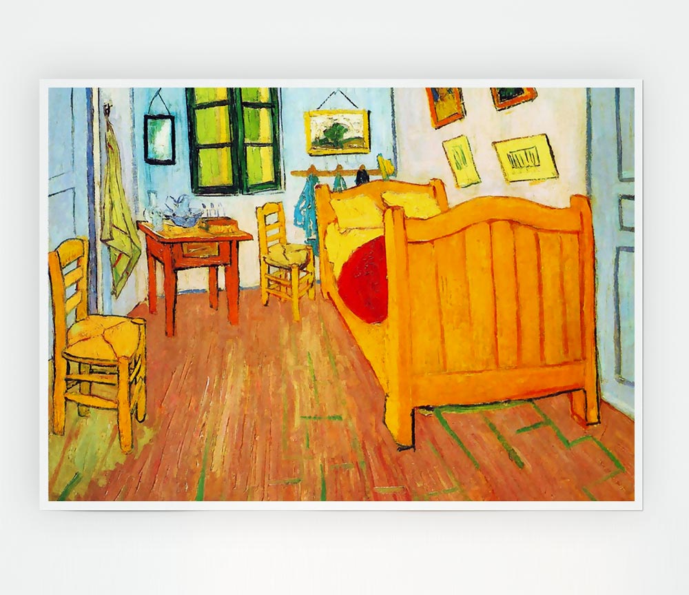 Van Gogh The Bedroom In Arles Saint Remy Print Poster Wall Art