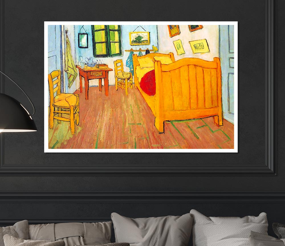 Van Gogh The Bedroom In Arles Saint Remy Print Poster Wall Art