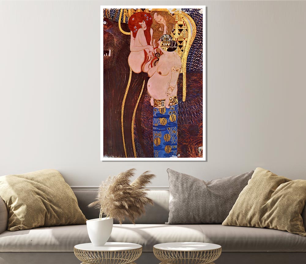 Klimt The Beethoven Freize 2 Print Poster Wall Art