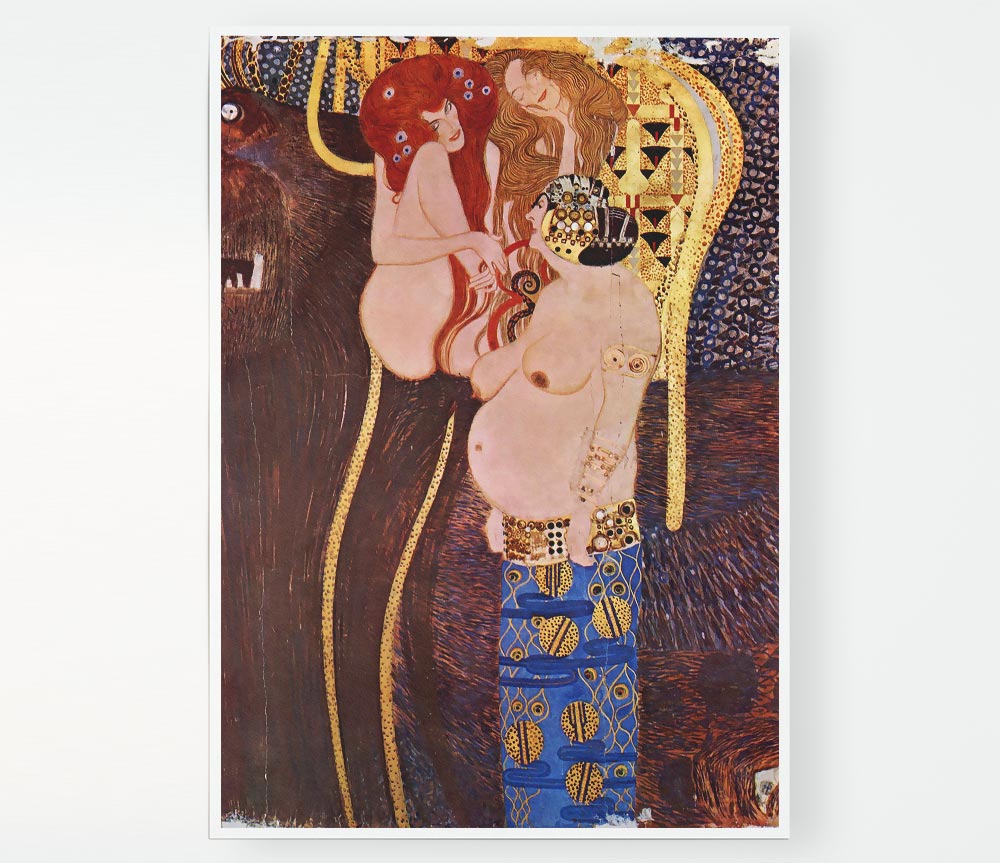 Klimt The Beethoven Freize 2 Print Poster Wall Art