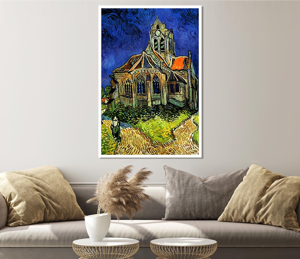 Van Gogh The Church At Auvers Print Poster Wall Art