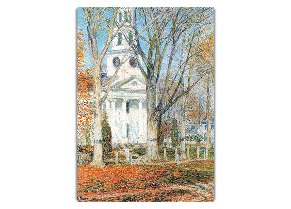 The Church Of Old Lyme, Connecticut [1] By Hassam