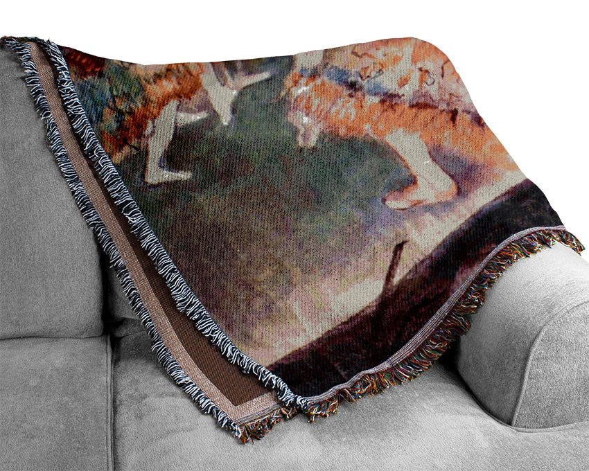 Degas The Curtain Falls Woven Blanket