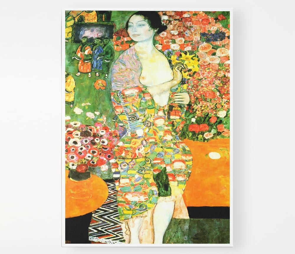 Klimt The Dancer Print Poster Wall Art