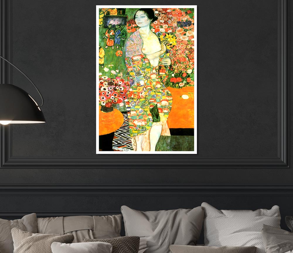 Klimt The Dancer Print Poster Wall Art