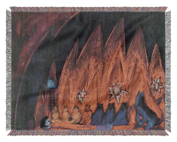 Walter Gramatte The Dreaming Boy 5 Woven Blanket