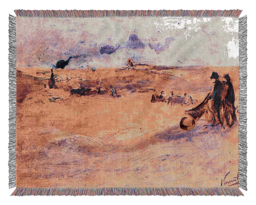 Van Gogh The Dunes Woven Blanket