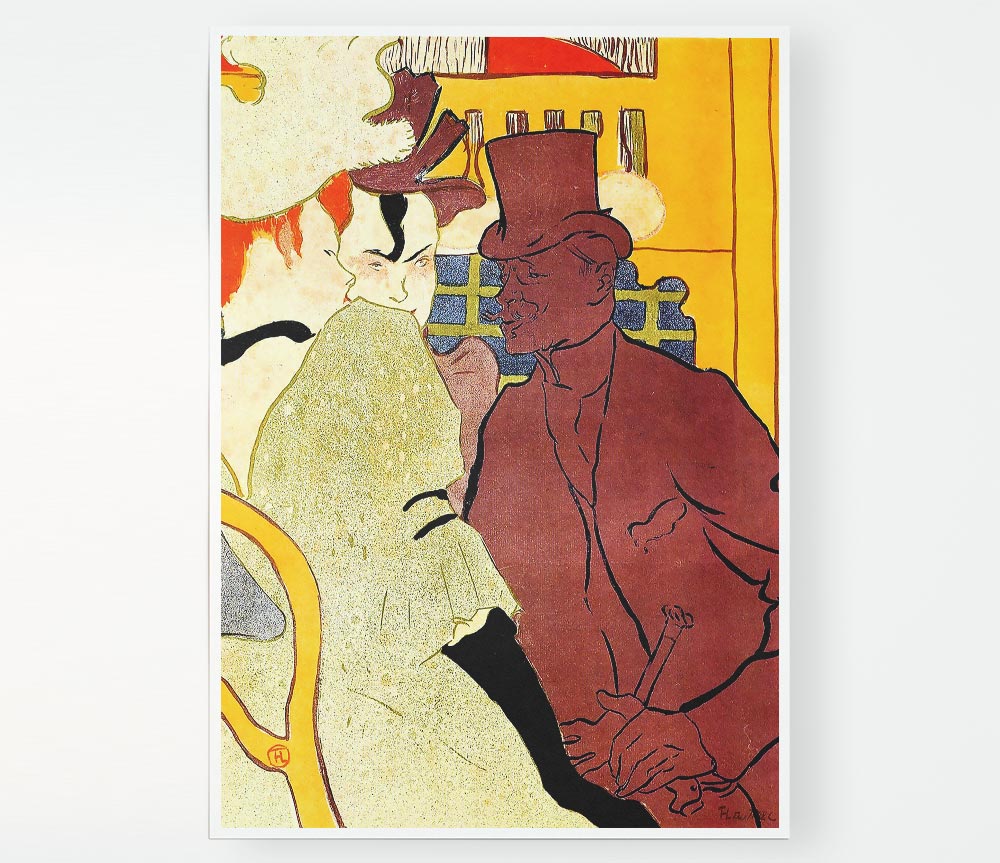 Toulouse Lautrec The English Man At The Moulin Rouge 2 Print Poster Wall Art