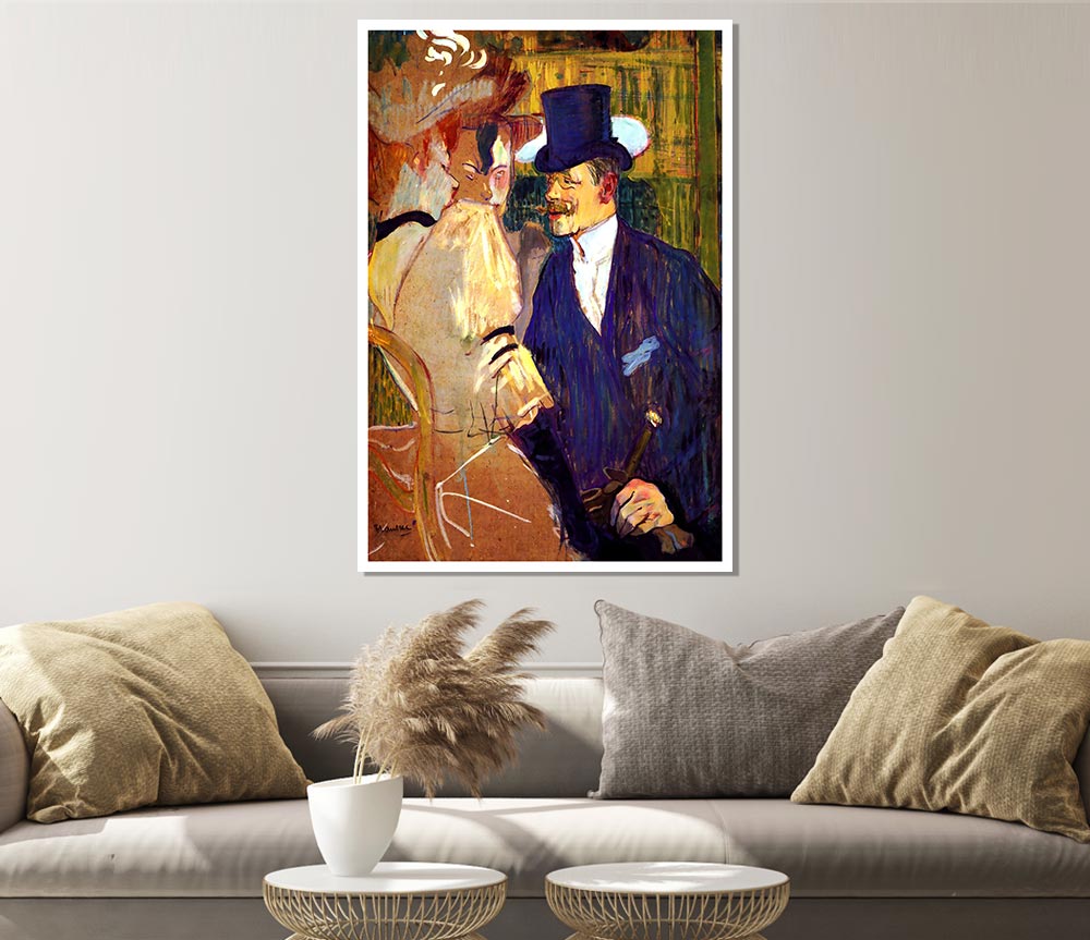 Toulouse Lautrec The English Man At The Moulin Rouge Print Poster Wall Art