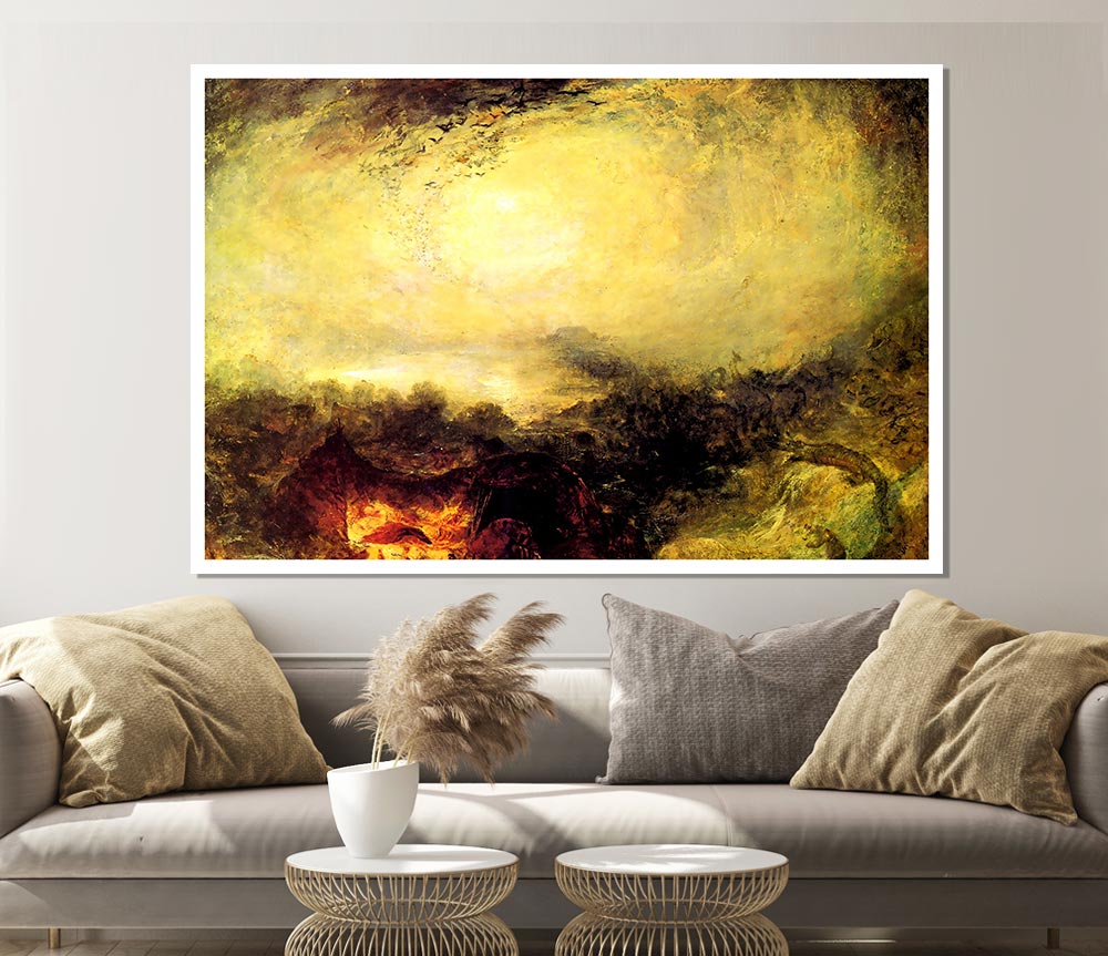 Joseph Mallord Turner The Evening Of The Tsunami Print Poster Wall Art