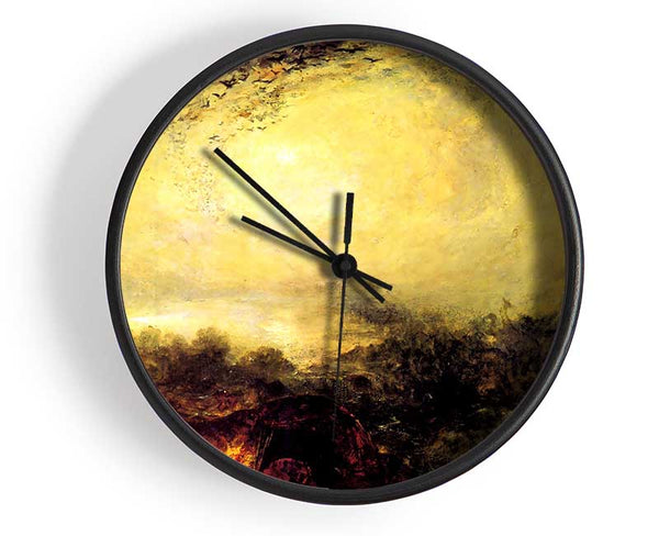 Joseph Mallord Turner The Evening Of The Tsunami Clock - Wallart-Direct UK