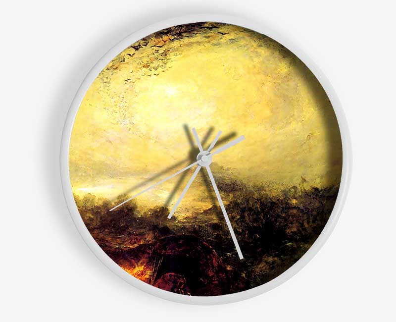 Joseph Mallord Turner The Evening Of The Tsunami Clock - Wallart-Direct UK