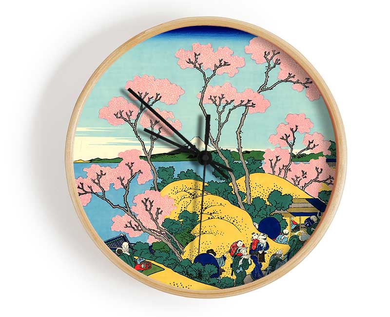 Hokusai The Fuji From Gotenyama Clock - Wallart-Direct UK