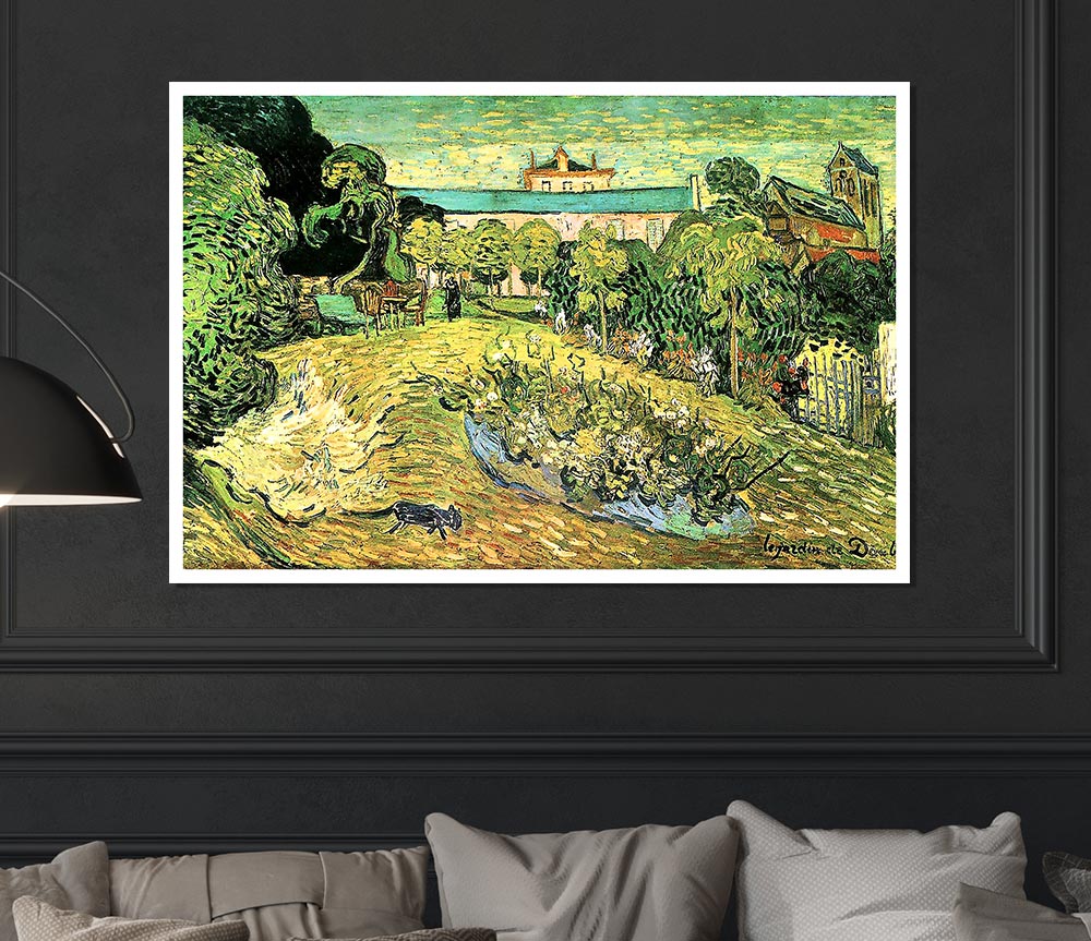 Van Gogh The Garden Of Daubigny Print Poster Wall Art