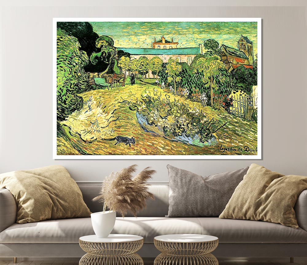 Van Gogh The Garden Of Daubigny Print Poster Wall Art