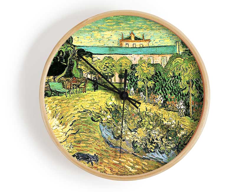 Van Gogh The Garden Of Daubigny Clock - Wallart-Direct UK