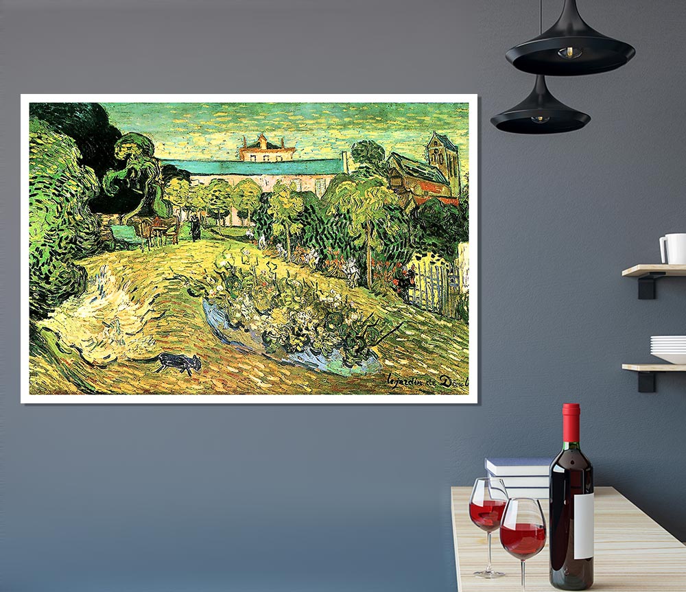 Van Gogh The Garden Of Daubigny Print Poster Wall Art