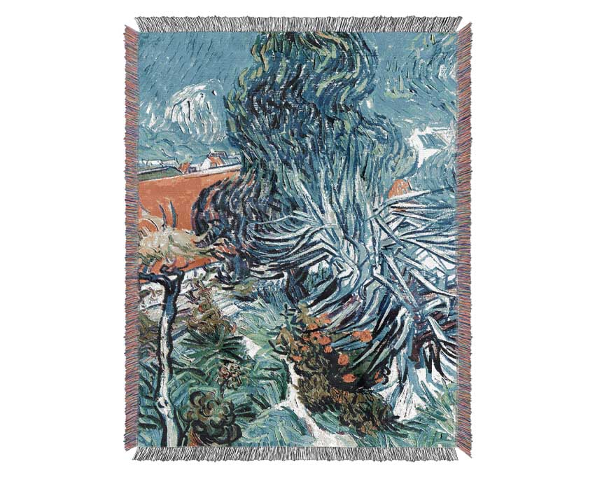 Van Gogh The Garden Of Dr. Gachet Woven Blanket