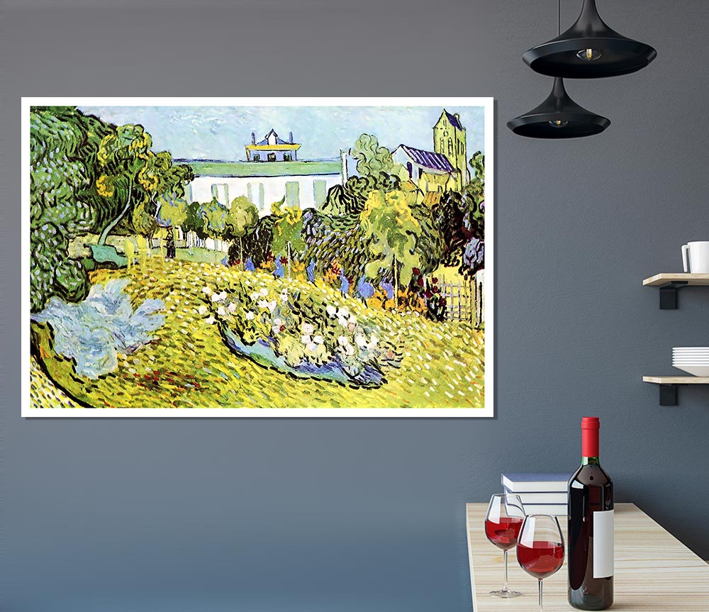 Van Gogh The Garden Of The Daubignys Print Poster Wall Art