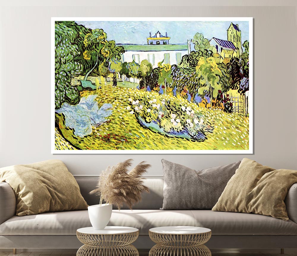 Van Gogh The Garden Of The Daubignys Print Poster Wall Art