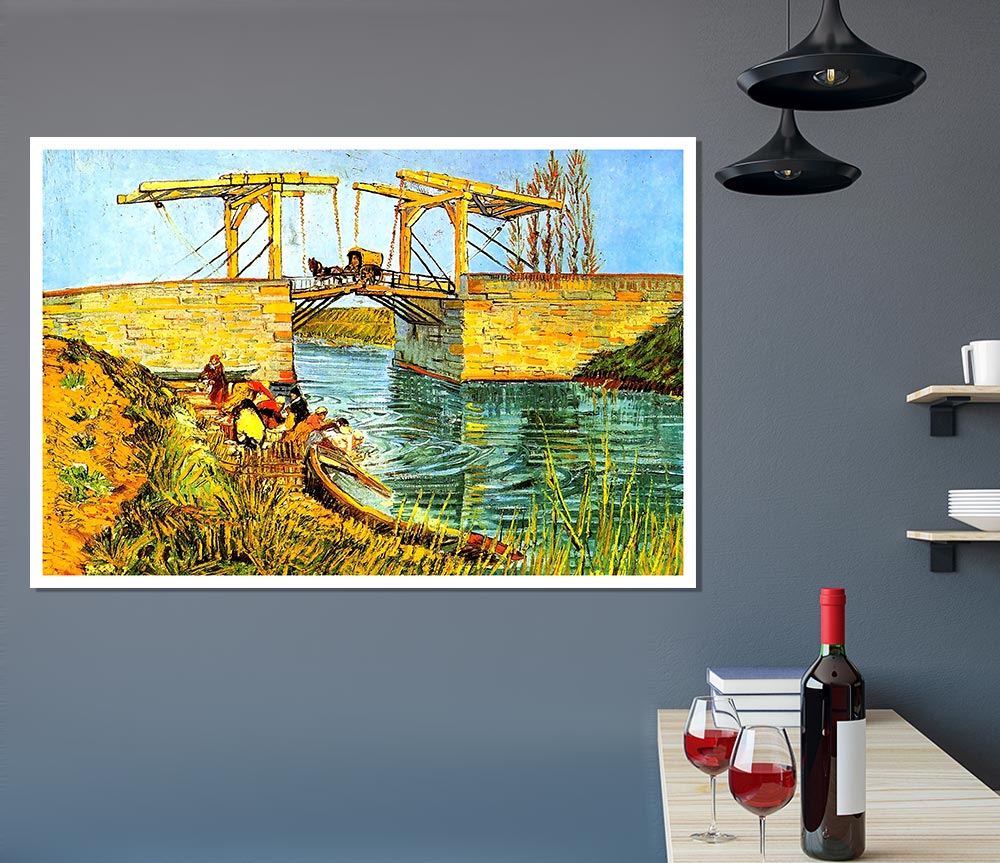 Van Gogh The Langlois Bridge At Arles Print Poster Wall Art