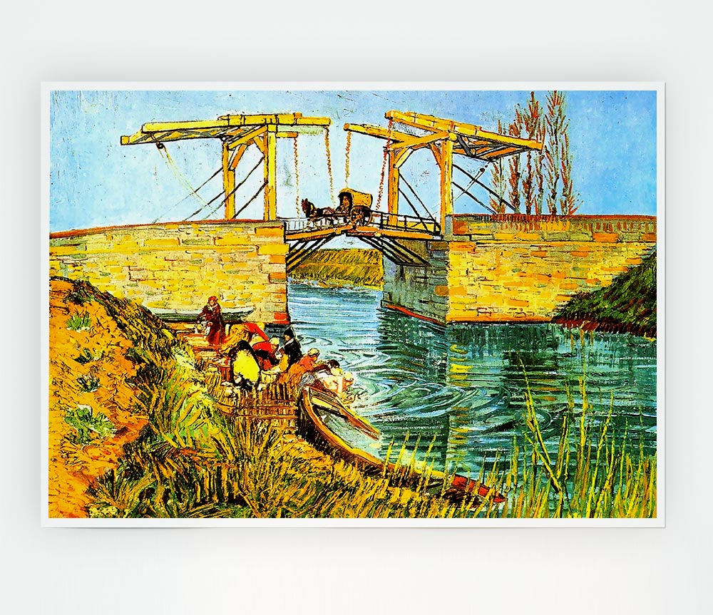 Van Gogh The Langlois Bridge At Arles Print Poster Wall Art