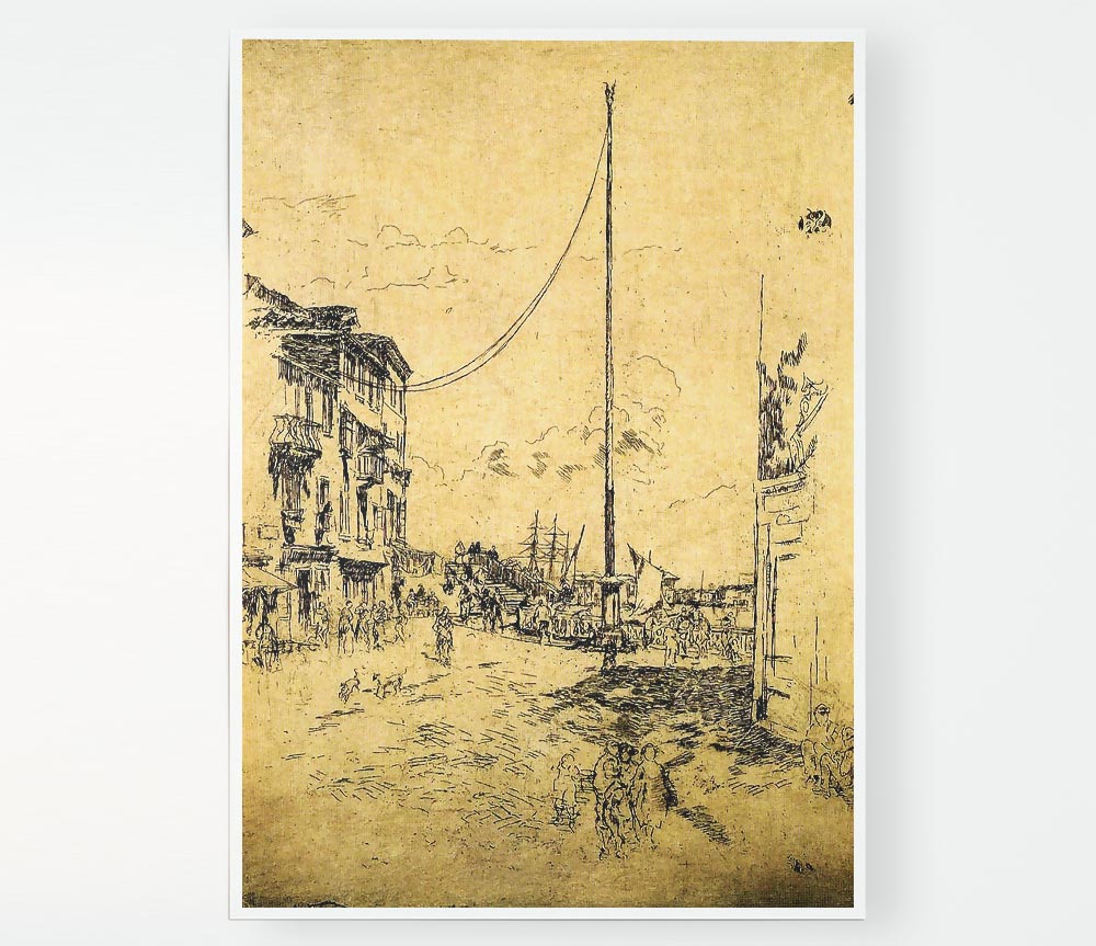 Whistler The Little Mast Print Poster Wall Art